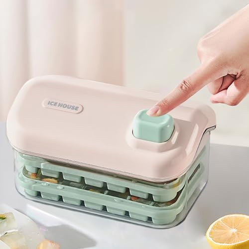 Ice Tray with Lid and Bin | Double Layer Ice Mold Tray with Container and Shovel - Specialty Tools for Picnic, Camping, Gathering, Indoor Home, Outdoor Travel Use - Image 9