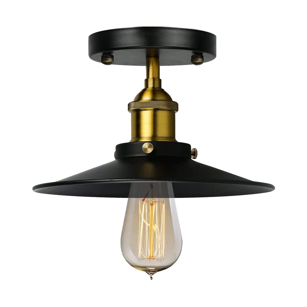Plafonnier industriel rétro vintage luminaire métal couloir salon