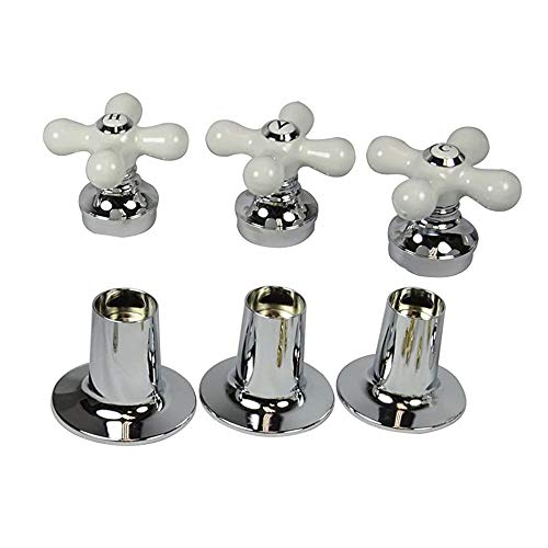 Thrifco Plumbing 9400005 Tub/Shower 3 Porcelain Cross Handle Remodeling Trim Kit For Price Pfister #TOP14