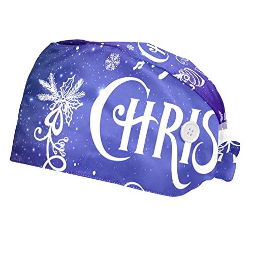 Casquette Noël flocons galaxie couvre-chef de travail respirant lot de 2