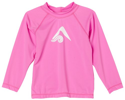 Kanu Surf Big Girls' Keri UPF 50+ Long Sleeve Rashguard, Pink, Medium (10)