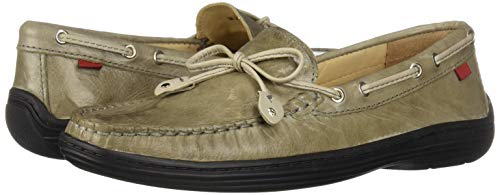 Marc Joseph New York Casual Comfort Slip On Moccasin Tie-Bow Loafer Driving Style, Grey Crush, 3.5 Us Unisex Little Kid #TOP6