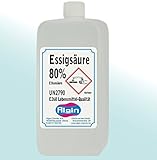 Algin Essigsäure 80% - 1 Liter Lebensmittelqualität