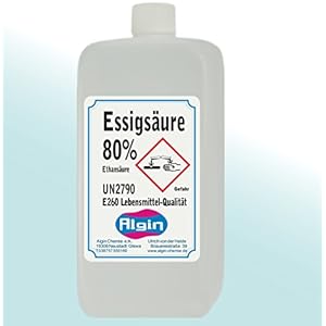 Algin Azijnzuur 80% – 10 x 1 liter levensmiddelenkwaliteit