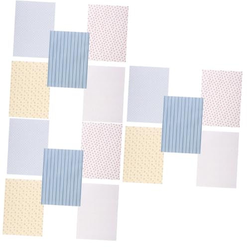 Papier peint autocollant pour maison de poupée, décoration murale miniature A4