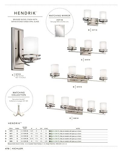 Kichler Hendrik Brushed Nickel 24" X 30" Wall Mirror #TOP3