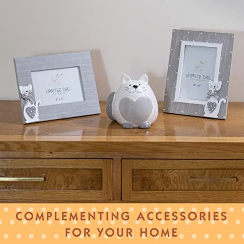 SPOTTED DOG GIFT COMANY - Fat Cat Money Box Piggy Bank for Kids Adults Cat Themed Gift for Cat Lovers