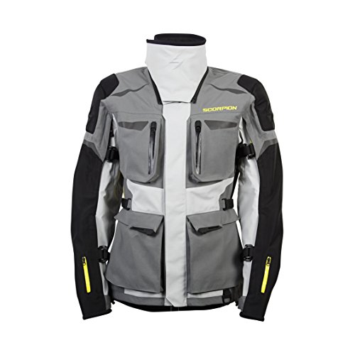 ScorpionExo XDR Yukon Men's Textile Adventure Touring Motorcycle Jacket (Grey, Large)