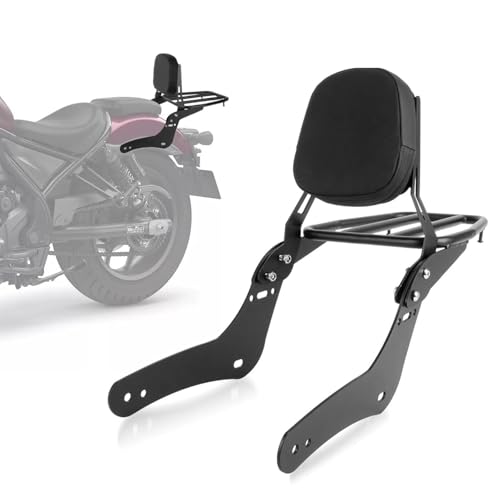 Porte-bagages arrière moto et dossier pour s'évader en Rebel CMX1100
