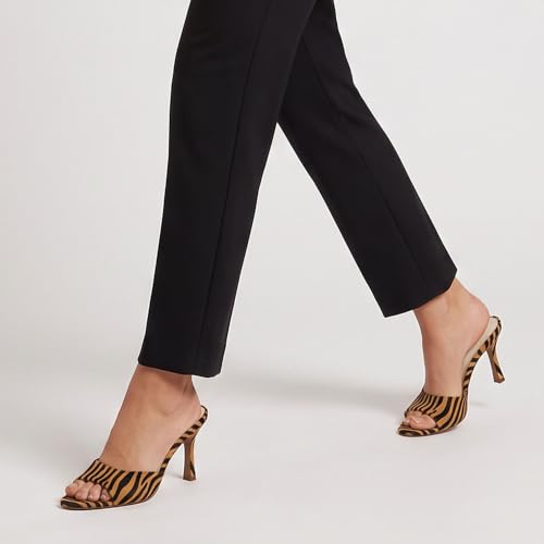 Image of Riekhany High Heel Mules for Women Slip On Open Pointed Toe Pumps Sandals