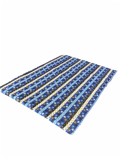 Colchonete Cama Caminha Grande Para Pet Cães Gatos Impermeável Grande Azul
