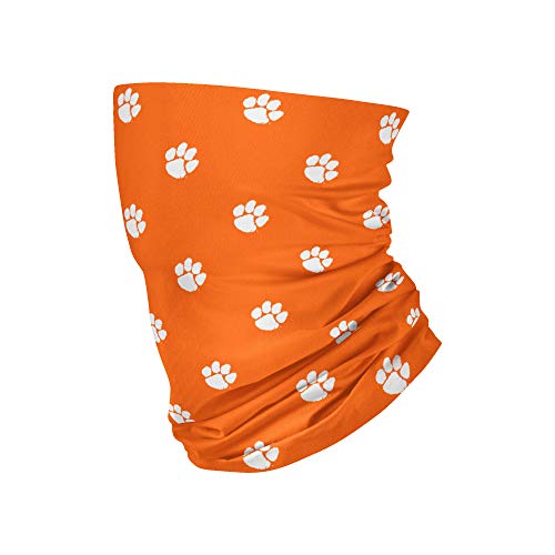FOCO Clemson Tigers NCAA Mini Print Logo Gaiter Scarf