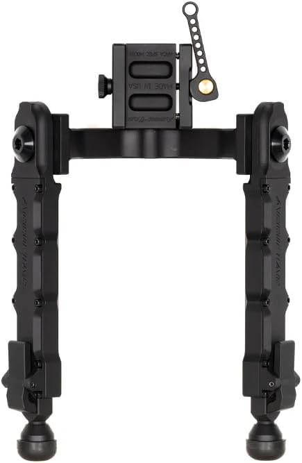 ACCU-TAC Precision Bipods LP-50: ARCA SPEC QD Bipod, Low Profile Bipod Built for Heavier Firearms, Black Aluminum Alloy w/High Strength Steel Hardware, Type III Hard Anodize Coating