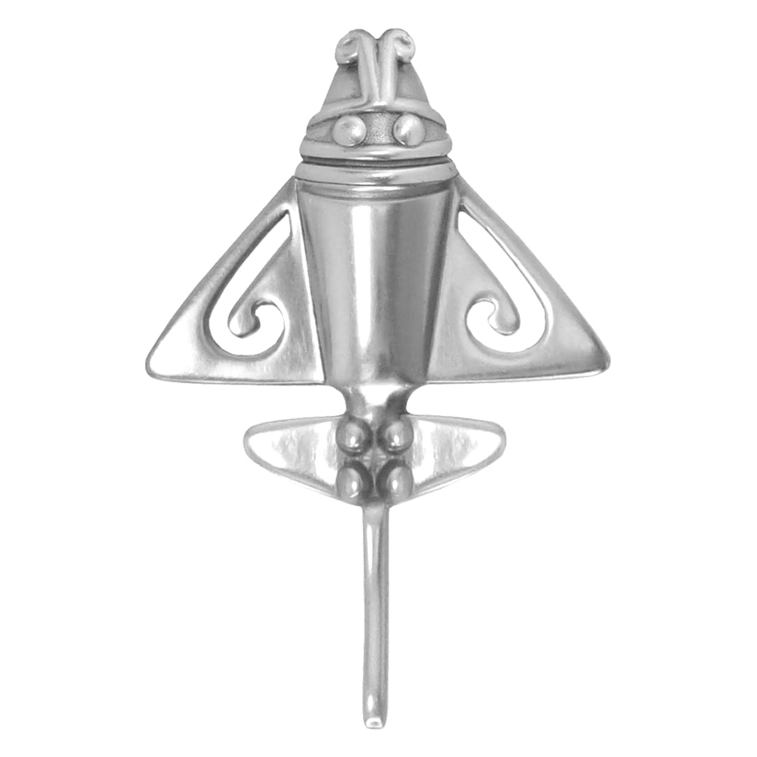 Colombian Emerald &amp; Multi-Material Options | Quimbaya Flyer Lapel Pin | Ancient Alien Golden Jets Collection
