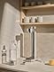 Stelton Brus Wassersprudler mit flasche, Premium Carbonator für Wasser mit CO2 - Einstellbare Sprudelstärke - Skandinavischem Design, Edelstahl