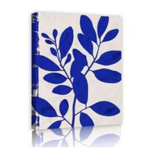Toile feuilles bleues pour salon moderne : décoration murale encadrée 80x120cm