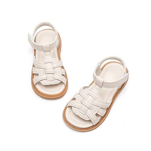 Image of Komfyea Girl Summer Cute Wrap Toe Toddler Soft Flower Flat Beach Sandal Shoes