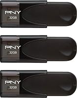 PNY Attaché 4 USB-2.0-Flash-Laufwerk, 32 GB, 3 Stück – Ansicht 2