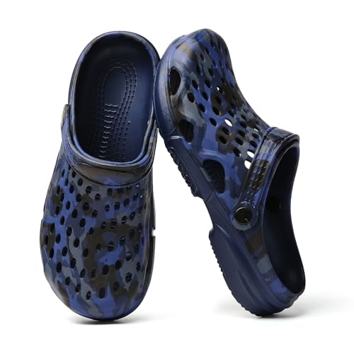 Image of SECHRITE Clogs for Men Garden Shoes Water Sandals Mens Mules and Clogs Shower Slippers Waterproof Summer Slides