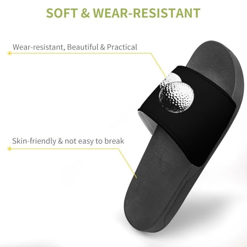 Golf Ball House Slippers for Women Men Lightweight Open-toe Slide Shoes for Bathroom Swimming Beach3