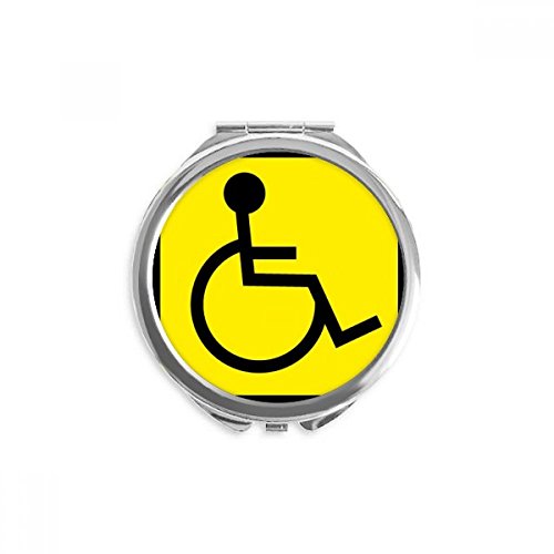 Miroir carré handicapé haute visibilité, miroir de poche portable pour retouches faciles
