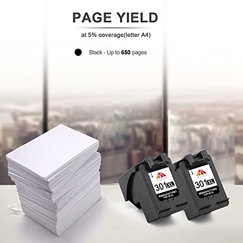 Mony-Remanufacturado-Cartuchos-de-Tinta-Reemplazo-para-HP-301-XL-301XL-2-Negro-Compatible-con-HP-Deskjet-2540-1510-3050-2050-1512-1050-Envy-4500-5530-4502-Officejet-4630-2620-Impresoras