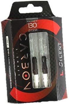 L-style Carbon Dart Shafts Spinning Extra Short 130 White