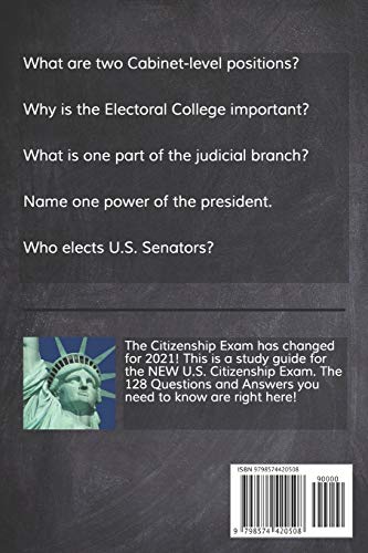 The New US Citizenship Test Study Guide - Spanish: 128 Questions You Need To Know