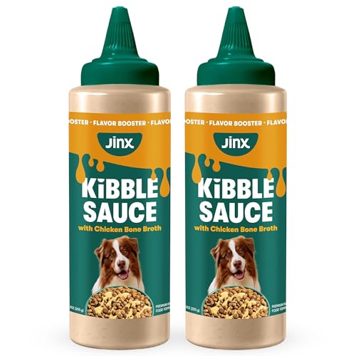 Jinx Kibble Sauce for Dogs - Premium Dog Food Kibble Topper Sauce & Flavor Booster Made with Chicken...