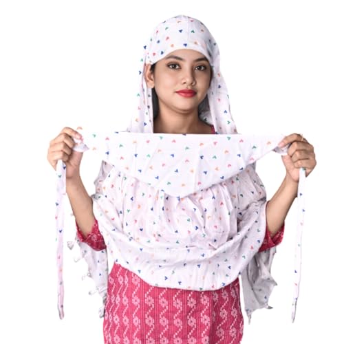 Image of HYLOL Pure Cotton Innovative Stylish Printed Pattern Fancy Scarf With Sun Protection Cover Face Cotton Mask for Women's and Girls