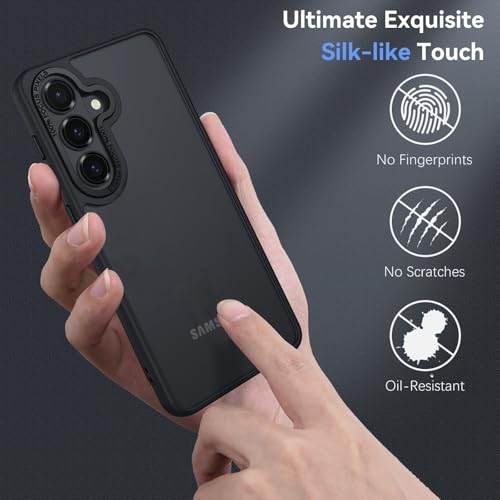 Image of DIZORO Polycarbonate Matte Case Compatible with Samsung S26 Plus 5G Translucent Frosted Hard Back Phone Case Anti-Fingerprint Anti-Slip Shockproof Protective Back Case Cover for Samsung S26 Plus 5G