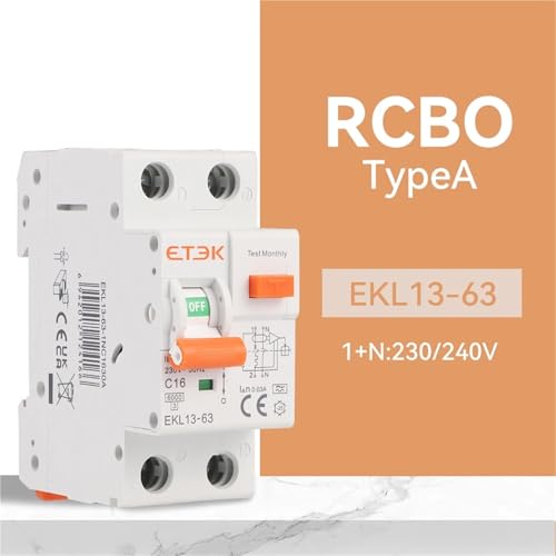 Disjoncteur différentiel RCBO 2P avec protection contre surcharges - 6