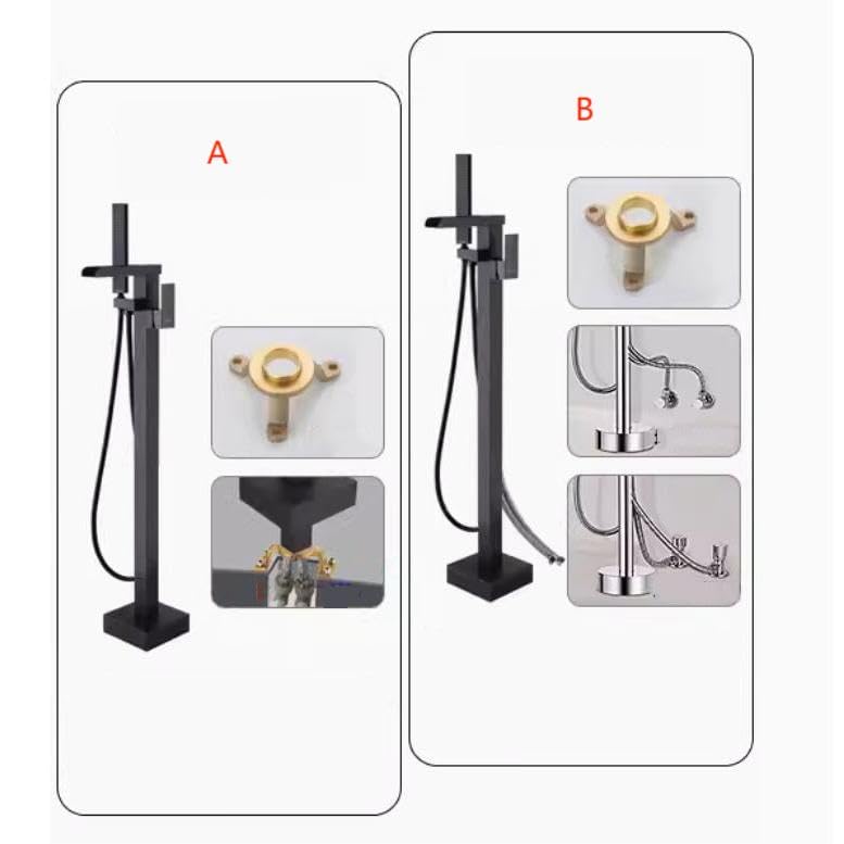 Robinet de baignoire en laiton design moderne luxueux