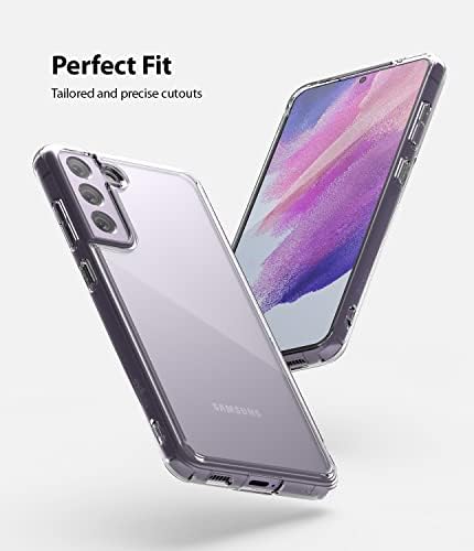 Ringke Fusion Compatible with Samsung Galaxy S21 FE Case, Clear Hard PC Back Shockproof TPU Bumper Protective Phone Cover for Galaxy S21 FE 5G (2021) - Transparent