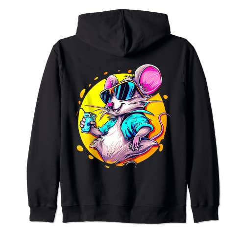 Arte de Cozy Critter Comfort en un Sudadera con Capucha