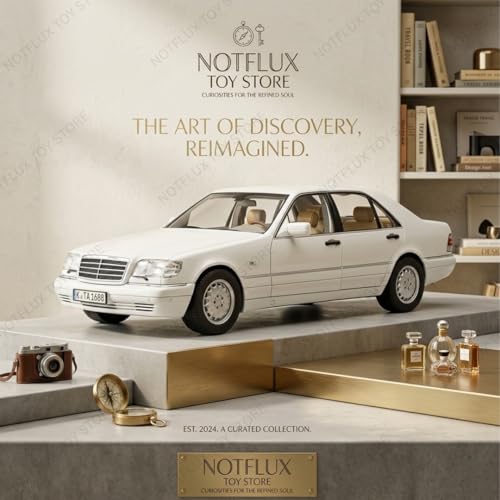 Image of 1:24 Scale Mercedes-Benz W140 S-Class 320 Model Car | Luxury Classic Diecast Toy | Metal Body, Realistic Design, Open Doors for Boys & Collectors [Multicolor] [Pack of 1]