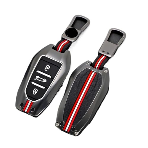 BLCAOPS �Ԃ̃L�[�P�[�X�J�o�[�V�F���t�H�u�ƃv�W���[ 2008 3008 4008 5008 308 408 508 �ƌ݊����̂���V�g���G�� C1 C2 C4 C6 C3-XR �s�J�\�O�����h DS3 DS5 Keychian(Grey Set)