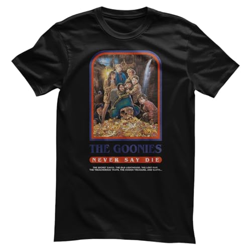 Image of The Goonies Officially Licensed The Goonies Poster Mens T-Shirt (Black), XXXXX-Large