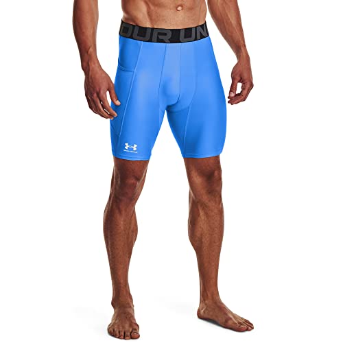 Under Armour Heatgear Armour Pantalones Cortos De Compresión Para Hombre, 475 Azul Carolina Blue Blanco, Talla S Under Armour Heatgear Armour Pantalones Cortos De Compresión Para Hombre, 475 Azul Carolina Blue Blanco, Talla S