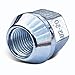 WheelGuard 1104, Zinc Finish, Open-end Acorn Bulge Lug Nut, 1/2-20 Thread, 3/4