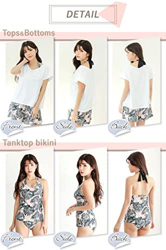 [COTARON] 水着 レディース 体型カバー タンキニ カバーアッ