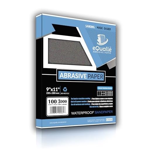 3000 Grit Sandpaper Sheets, 100-Pack