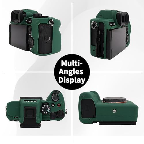 Funda de silicona para cámara Sony A7R V/A7 V verde miniatura 3