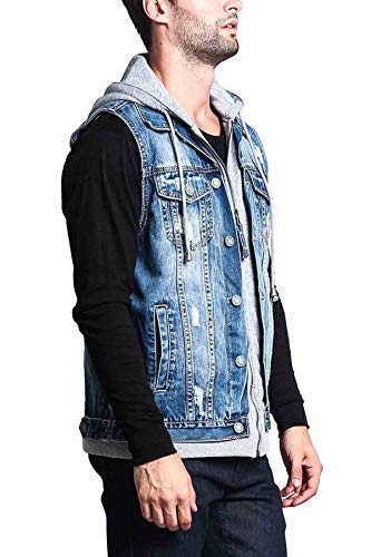 Image of VICTORIOUS Rocker Denim Jean Vest Jacket