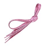 GARNECK 1. 1M Cordones Planos para Zapatos con Purpurina Cordones Decorativos para Zapatos Cordones para Zapatos para Zapatillas Deportivas (Rosa)