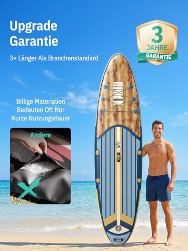Niphean Stand up Paddling Board mit Sitz und Allem Zubehör, 320cm Paddleboard für Aller Fähigkeitsniveaus, SUP Board 200kg Tragkraft für 2 Personen, Standup Paddle Board for Adults