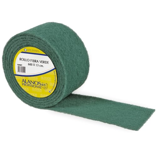 Rollo de Estropajo Abrasivo de Fibra Verde Calidad Extra 6 metros. Rollo de Estropajo para Limpieza Eficaz de Superficies