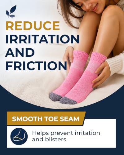 Image of Pembrook Bamboo Viscose Diabetic Socks for Women & Men - 6 Pairs Ankle Socks for Swollen Feet | Neuropathy Socks