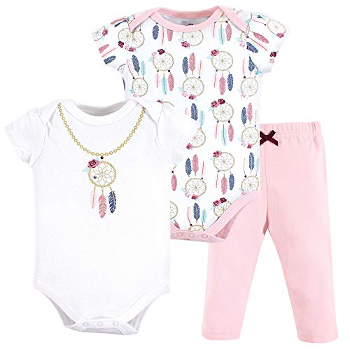 Image of Little Treasure Unisex Baby Cotton Bodysuit and Pant Set
