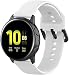 Produktbild NeatCase kompatibel mit Huawei Watch GT 2 (42mm) / Honor Watch Magic 2 (42mm) Soft Silikon Classic Ersatz Uhrenarmbänder (20mm, Weiß)
